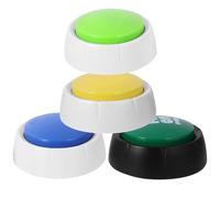 SHINEOFI 4 Piezas Botones para Perros Pequeños Comunicación Interactiva Resistente al Desgaste Entrenamiento Cachorros para Hablar y Jugar Color Aleatorio Color Aleatorio