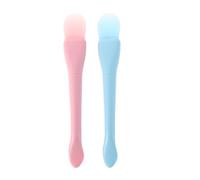 SHINEOFI 4 Piezas Cepillo para Mascarilla Facial de Silicona, Aplicador de Maquillaje de Doble Punta con Forma de Cola de Pez y Cuchara, para Mascarillas, Cremas y Base Cosmética