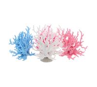 SHINEOFI 4 Piezas Conjunto de Ramas de Coral Artificial para Acuario Decoraciones Plásticas Coloridas Resistentes al Desgaste Plantas Acuáticas Decorativas Realistas para Tanque de Peces