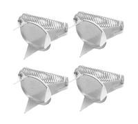 SHINEOFI 4 Piezas Herramientas de Glaseado Inoxidable Pinzas Ergonómicas para Artistas y Entusiastas Cerámica