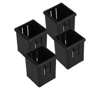 SHINEOFI 4 Piezas Manguito Deslizante para Equipos de Fitness Adecuado para Entrenamientos Diseño Hueco de Tubo Cuadrado Hueco de 50mm a 40mm Material PP y Pa y Mantenimiento Reducido