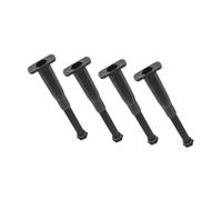 SHINEOFI 4 Piezas Marco de Soporte de la Cama Extensor Extensiones ajustadores niveladores pequeño Pata de Repuesto para Mesa Patas de los Muebles plástico de Acero Black