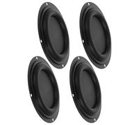 SHINEOFI 4 Piezas Membrana Vibratoria Pasiva Redonda de Goma para Altavoz Woofer, Reemplazo Ligero y Resistente para Radiador de Graves en Eventos y Home Theaters