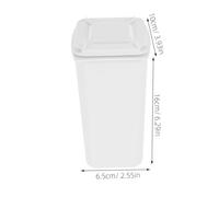 SHINEOFI 4 Piezas Mini Trash Can With Lid Small Desktop Plastic Waste Bin And Pen Holder Dual Use Cute Trash Bin For Office And Home Organization