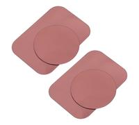 SHINEOFI 4 Piezas Parche de Soporte de teléfono móvil su Placa magnética de teléfono Montar Placa de Metal para Celular Placa de Metal Adhesiva para imanes Acero Inoxidable Rosado