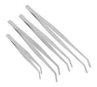 SHINEOFI 4 piezas Pinzas de Jardín de Acero Inoxidable Mango y Puntas Dentadas para Plantar Suculentas Herramienta Portátil para Bonsái y Trabajo Huerto