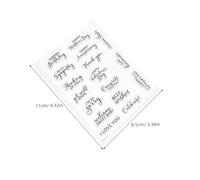 SHINEOFI 4 Piezas Sello De Silicona Transparente Decoración Del Álbum Sellos De Cumpleaños Morir Claro Para Manualidades Artesanía Morir Blanco De Polivinilo