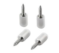 SHINEOFI 4 piezas Soportes para Estantes de Armario con Tornillos Autorroscantes de Acero Inoxidable de Soporte para Muebles y Cocina con Mangas Antideslizantes Fácil Instalación y