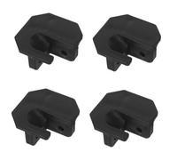 SHINEOFI 4 Piezas Tapas Patas Sillas de Camping, Pies de Silla de Camping, Negro, Plástico, 5x5x2cm, para Camp Stool y Patio Chair, Actividades de Playa y Aventura al Aire Libre