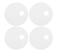 SHINEOFI 4 Piezas Tapones de Plástico Blancos para Tornillos de Asiento de Inodoro, Protección Completa y Decoración para Herrajes en Baños y Hogares, 55mm