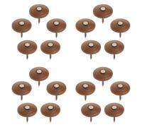 SHINEOFI 400 Unidades Clavos para Techos Tapa Plástica Redonda 25mm | Fieltro de Techo y Espuma, Vástago Delgado Espiral, Fijación Manual Rápida en Cercas