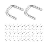 SHINEOFI 4000 Unidades Selladora Manual para Embutidos Tipo U 506 de Aluminio Plata, Resistente Flexión y Sellado Seguro para Mercados sin Suministro Eléctrico