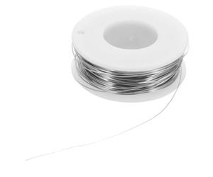 SHINEOFI 40m Alambre de Acero Inoxidable para Bisutería Cable Maleable para Pulseras y Collares Hilo Artístico para Escultura y Bricolaje Carrete Compacto para Manualidades y Experimentos