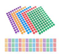 SHINEOFI 4400 Pegatinas Autoadhesivas Redondas de Colores Surtidos para Codificación y Marcado de Botellas, Adhesivas y Removibles para Hogar y Oficina