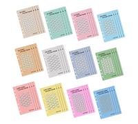 SHINEOFI 48 Sobres En Euros A6 6 Agujeros Para Reto De Financiero, Seguimiento De Gastos y Planificación Presupuestaria