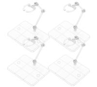 SHINEOFI 4Pcs Action Figure Display Holder Assembly Display Holder Base Adjustable Doll Model Support Stand Doll Figure Racks Compatible with HG RG SHF