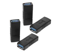 SHINEOFI 4piezas Acoplador USB Hembra Hembra Conector Micro USB para Teléfono y Portátil Adaptador De Carga Rápido y Transferencia De Kit para Hogar y Viajes