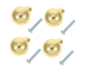 SHINEOFI 4piezas Armario Hogar Tiradores Redondos De Bola Pomos Dorados Para Muebles De Cocina Tiradores Decorativos Dorados Para Dormitorio Herrajes Para Armarios De Cocina Tirador