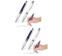 SHINEOFI 4piezas Bolígrafos Multifuncionales Luz Led Lápiz Táctil Capacitivo y Bolígrafo De Escribir Oficina y Estudio