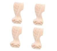 SHINEOFI 4piezas Patas De Silla Reutilizables De Madera para Muebles Sillas y Mesas