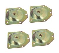 SHINEOFI 4Piezas Placas de Montaje Ángulo Muebles de Fijación Sofá Junta de Resistente Corrosión Instalación Compatible con Mesas