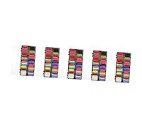 SHINEOFI 5 Cajas pintura de la cara de la sombra face painting kit maquillaje halloween maquillaje para halloween dibujo pintura decoración de pintura de cara de fiesta pigmento