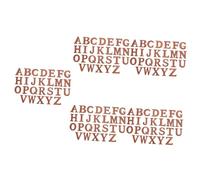 SHINEOFI 5 Juegos Letras Marrones De Madera Recortes De Letras Fondant Decoración Posavasos En Tablero De Letras Con Soporte Junta Póster Cortar Letras Artesanía Coffee 26 Piezas * 5