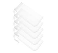 SHINEOFI 5 Piezas Bolsas de Filtro de Malla para Acuario de 180 Reutilizables con Cordón de Nylon para Filtrantes en Acuarios de Agua