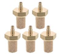 SHINEOFI 5 Piezas Boquilla Filtro Cobre para Máquina Nieve con Difusor Piedra Aire y Silenciador para Compresor Efecto Escénico Fiesta