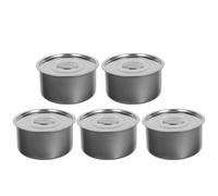 SHINEOFI 5 Piezas Cuenco de Acero Inoxidable para Cocinar al Vapor, Resistente al Calor y Fácil de Limpiar, Adecuado para Comida de Ñiño y Arroz Cocina del Hogar Llevar