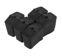 SHINEOFI 5 Piezas Protector Antideslizante para Patas de Escalera Fundas de Goma para Patas Cuadradas Tapas Resistentes para Escaleras Plegables de y Almacenamiento Compacto