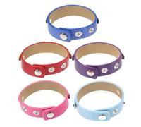 SHINEOFI 5 Piezas Pulsera Con Botón a Presión Pulsera Colorida Diy Pulsera Colorida En Pulsera Ajustable Brazalete Decorativo Pulsera De Bricolaje Pulsera En Ajustable
