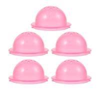 SHINEOFI 5 Piezas Tapones de Plástico para Tubos de Jaula de Hámster Accesorios DIY para Laberintos de Pequeñas Mascotas Seguro para Hámsters Bebés Erizos y Gerbos Color Rosa