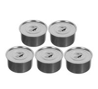 SHINEOFI 5 Piezas Tazón para Cocinar al Vapor de Acero Inoxidable Multiusos con Cesta de Vapor Resistente al Calor para Arroz y Comida de Ñiño en Cocina Casera