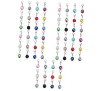 SHINEOFI 5 Series Broche De Langosta De Perlas Colgante Encanto De Aleación Cierre De Joyería Llave Charm Con Cierre De Langosta Y Perla Accesorios De Joyería De Bricolaje 12 Piezas X 5