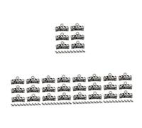 SHINEOFI 5 Series Hebilla De Conexión Colgante Broche Colgante Corchete Collar De Bricolaje Accesorios Diy Amuletos Para Hacer Joyas Colgantes Del Encanto De La Artesanía 30 Piezas X 5