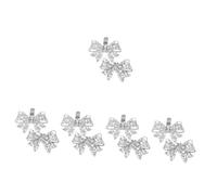 SHINEOFI 5 Series Paseo Clips De Hebilla De Zapato Zapatos Formales Para Mujer Clip Para Zapatos De Pedrería Alto Decoración De Zapatos Clips De Zapatos Aleación De Zinc Silver 2 Piezas X 5