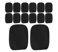 SHINEOFI 50 Piezas Unidades Funda de Espuma para Micrófono Mini Antiviento de Alta Densidad para Micrófonos de Solapa Auriculares Lavalier Reducción de Ruido Eficaz