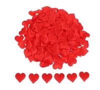 SHINEOFI 500 Pétalos de Esponja en Forma de Corazón Rojos, Decoración de Confeti para Bodas, Fiestas y San Valentín, Accesorio Romántico para Esparcir Mesa, Pack de 5 Unidades 100 Piezas