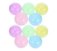 SHINEOFI 50piezas Cápsulas Redondas Translucidas para Máquina Expendedora Contenedores Plásticos DIY Colores Macaron para Suministros de Manualidades Juguetes y Premios Pequeños