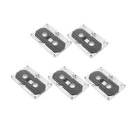 SHINEOFI 5piezas Cintas Vírgenes De para Grabar Conferencias y Música con Estuches De Plástico Transparente Casetes De Audio Proyectos DIY y Fiestas Retro