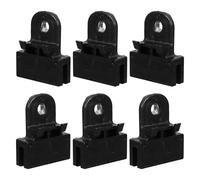 SHINEOFI 6 Clips de Sujeción para Canaletas de Vidrio de Coche Negro Soporte para Regulador de Ventana Piezas de Repuesto para Reparación de Elevalunas Eléctricos Accesorios