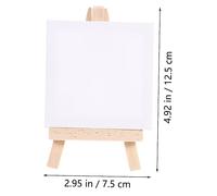 SHINEOFI 6 Juegos Mini Caballetes de Madera con Blanco para Artística Tableros Impermeables para Óleo para Principiantes