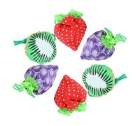 SHINEOFI 6 Piezas Bolsas Plegables de Frutas con Diseño y Gran Capacidad para Compras y Almacenamiento Casa Estilo Surtido para Supermercado y Eventos