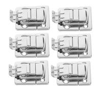 SHINEOFI 6 Piezas Cierres de Palanca de Hierro para Caja de Madera Pestillos Vintage con Tornillos para Maletas Cajas de Herramientas y Estuches de Maquillaje Diseño Retro Resistente y