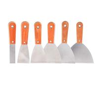 SHINEOFI 6 Piezas Cortador De Masilla Hojas Herramientas De Acabado De Paneles De Yeso Raspador Piso De La Pared De Pintura Adhesiva Peque De Pintura Adhesiva Acero