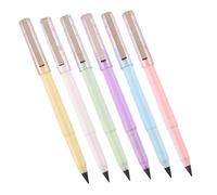 SHINEOFI 6 Piezas Lápices Eternos Borrables Colores para Dibujo Escritura Resistente sin Afilar Ergonómicos para Estudiantes Oficina