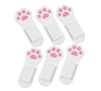 SHINEOFI 6 piezas Levantador Adhesivo para Tapa de Inodoro con Diseño de Pata de Gato de Accesorio Práctico para Baño Fácil Instalación y Uso Familiar