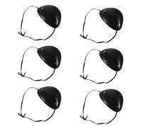 SHINEOFI 6 Piezas Máscara Pirata Negra Ajustable Ojo de Plástico Ligera para Juegos de Rol y Fiesta de Halloween Diseño Único y Cómoda