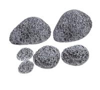 SHINEOFI 6 Piezas Rocas para Ligeras y Resistentes Manualidades y Ideales Falsas Realistas Espuma Decoración Jardín para Exteriores y Paisajes Artificiales